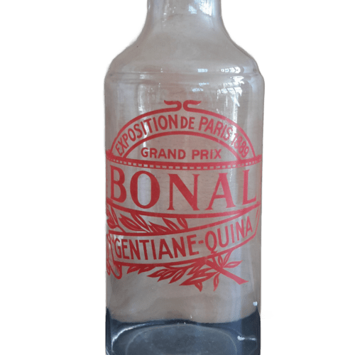 Bonal Verre Blanc Grande Ecriture Rouge (dÃ©tourÃ©e)