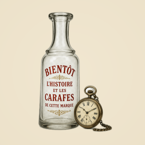 Carafe « Bientôt : l'histoire et les carafes de cette marque »