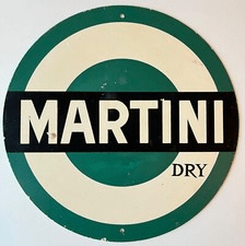 Plaque émaillée publicitaire « Martini », vers 1940-1950 (annonce eBay archivée).